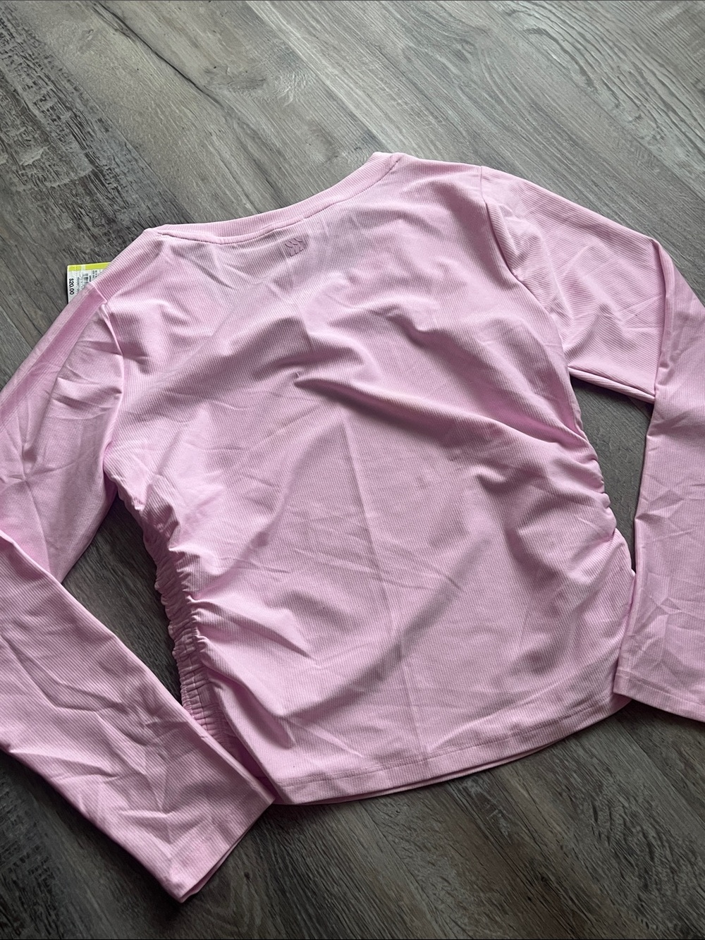 all in motion Light Pink Long Sleeve Ruched Side Top - Picture 7 of 7